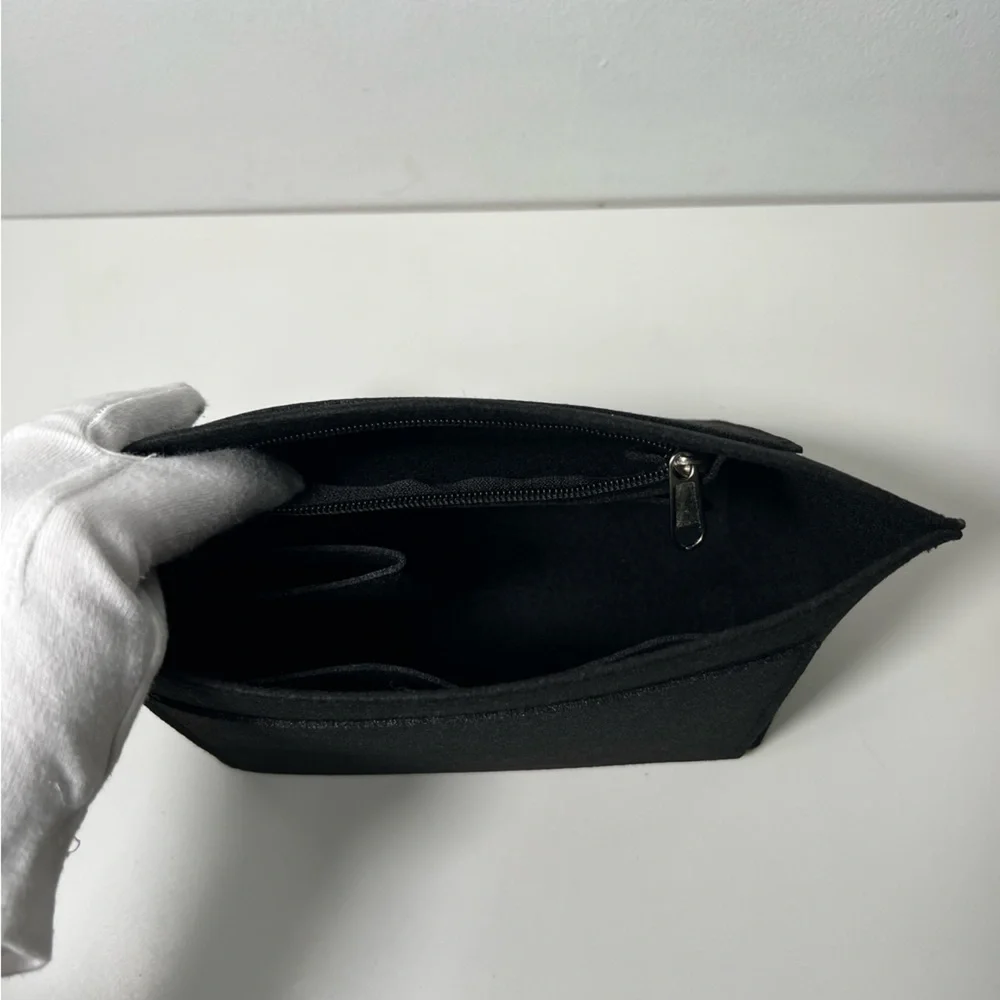 Longchamp Small Le Pliage Pouch Purse Felt Handbag Bag Insert Organizer